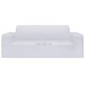Miniatyrbilde 6 av 7: vidaXL 2-seters sofaovertrekk polyester hvit