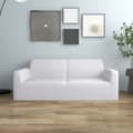 Miniatyrbilde 7 av 7: vidaXL 2-seters sofaovertrekk polyester hvit