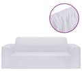 Miniatyrbilde 1 av 7: vidaXL 2-seters sofaovertrekk polyester hvit
