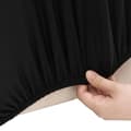 Miniatyrbillede 3 af 7: vidaXL elastisk 2-personers sofabetræk polyesterjersey sort