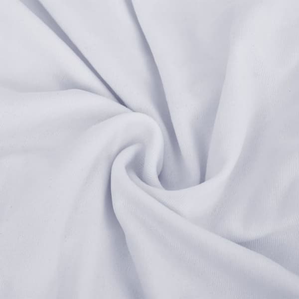 vidaXL elastisk 4-personers sofabetræk polyesterjersey hvid