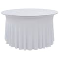 Miniatyrbilde 1 av 3: vidaXL Elastisk bordduk med skjørt 2 stk 180x74 cm hvit