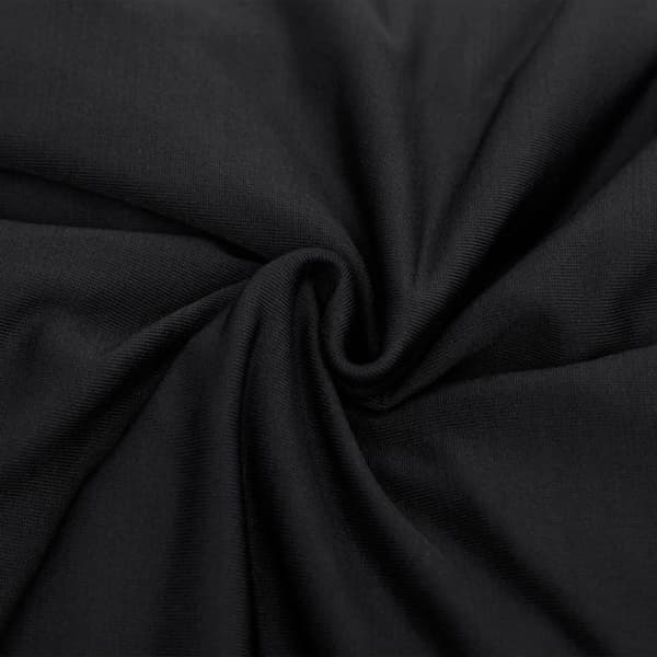 vidaXL Sofföverdrag 3-sits med stretch svart polyesterjersey