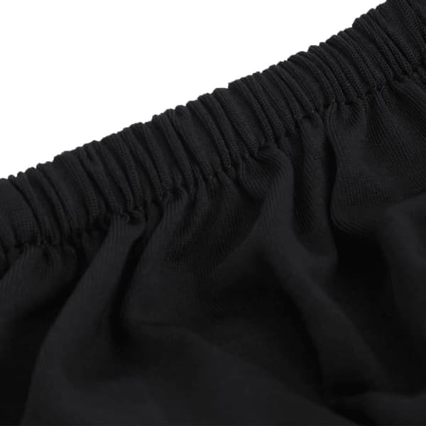 vidaXL Sofföverdrag 3-sits med stretch svart polyesterjersey