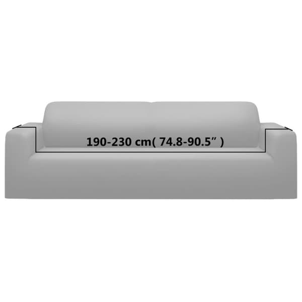 vidaXL 3-seters sofaovertrekk polyester grå