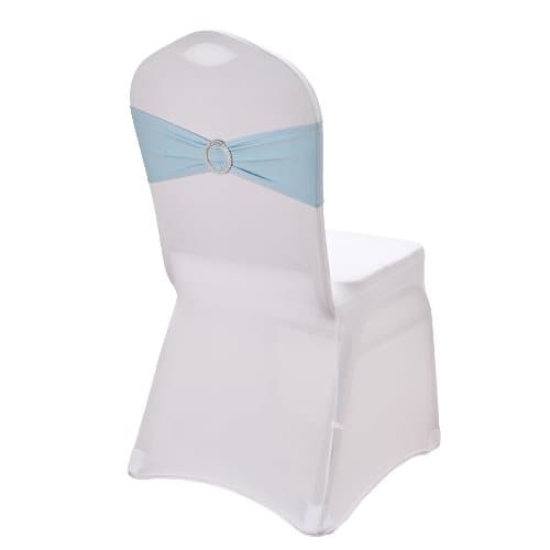 10 Pack Chair Vehnät rusetit hääjuhliin syntymäpäiväjuhlien koristeluun Sininen