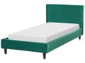 Pikkukuva 4 / 11: Sängynrungon päällinen tummanvihreä 90 x 200 cm sametti konepestävä tarranauhat moderni