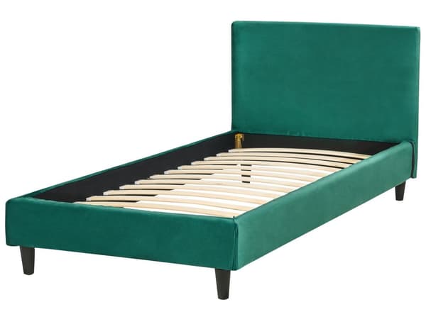 Sängynrungon päällinen tummanvihreä 90 x 200 cm sametti konepestävä tarranauhat moderni