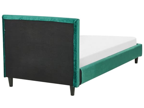 Sängynrungon päällinen tummanvihreä 90 x 200 cm sametti konepestävä tarranauhat moderni