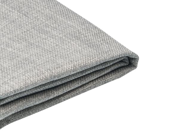 Sängynrungon päällinen vaaleanharmaa 140 x 200 cm kangas konepestävä tarranauhat moderni