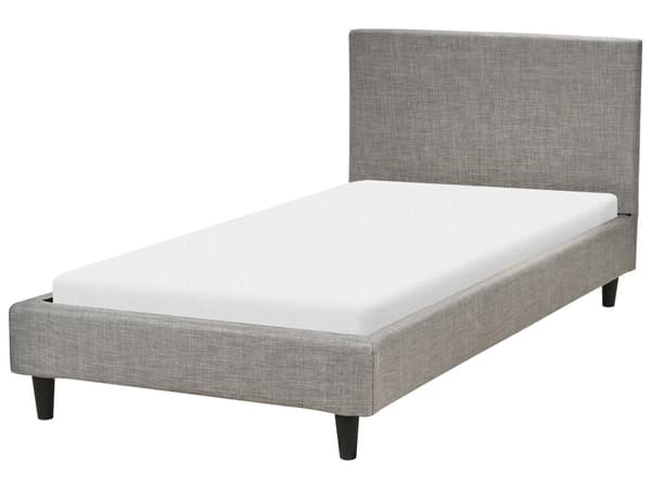 Sängynrungon päällinen vaaleanharmaa 90 x 200 cm kangas konepestävä tarranauhat moderni