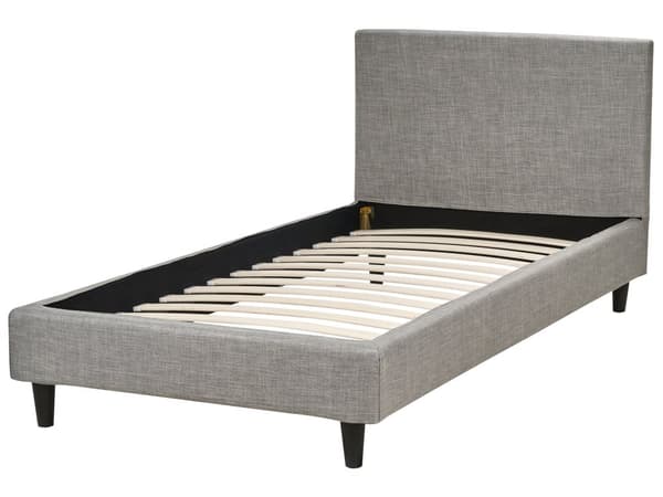 Sängynrungon päällinen vaaleanharmaa 90 x 200 cm kangas konepestävä tarranauhat moderni