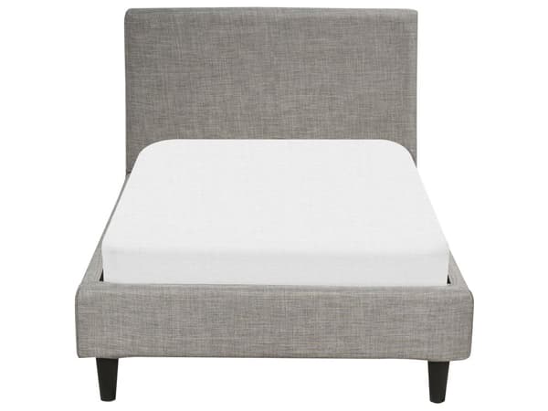 Sängynrungon päällinen vaaleanharmaa 90 x 200 cm kangas konepestävä tarranauhat moderni