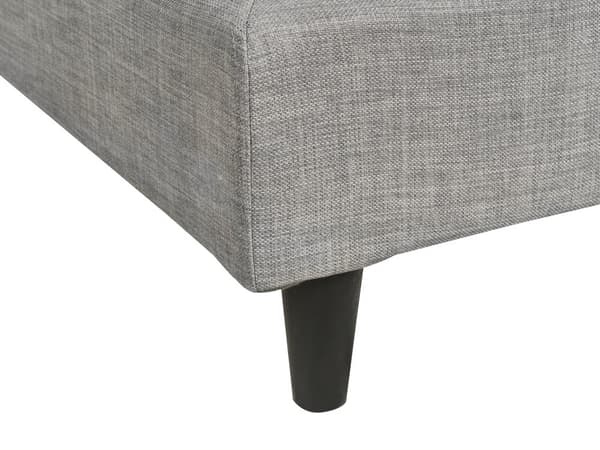 Sängynrungon päällinen vaaleanharmaa 90 x 200 cm kangas konepestävä tarranauhat moderni