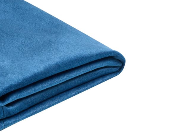 Sängynrungon päällinen tummansininen 140 x 200 cm sametti konepestävä tarranauhat moderni