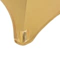 Miniatyrbild 5 av 5: vidaXL Bordsöverdrag 2 st stretch guld 70 cm -  Möbelöverdrag