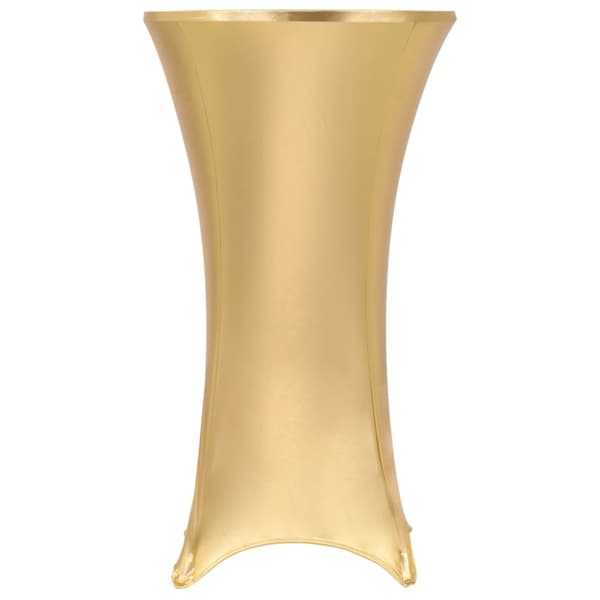 vidaXL Bordsöverdrag 2 st stretch guld 70 cm -  Möbelöverdrag