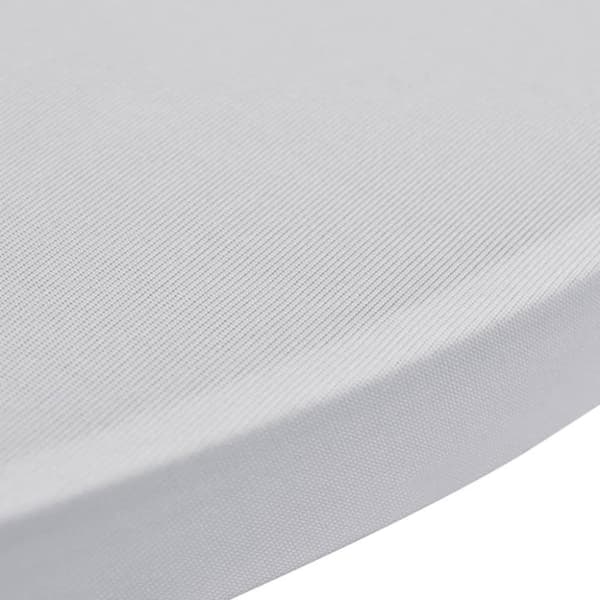 Seisovan Pöydän Päällyste Ø 70 cm Valkoinen Stretch 2 kpl -  Suojapäälliset