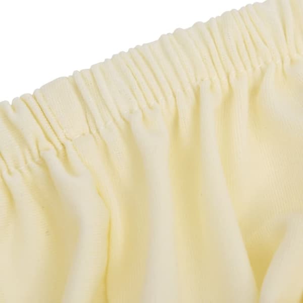 The Living Store elastisk sofabetræk polyesterjersey cremefarvet -  Møbelovertræk
