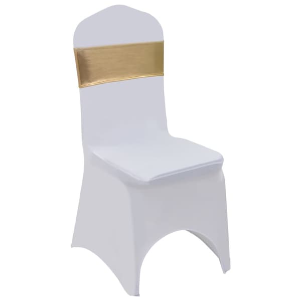 The Living Store 25 st Stolsband stretch diamantspänne guld -  Möbelöverdrag