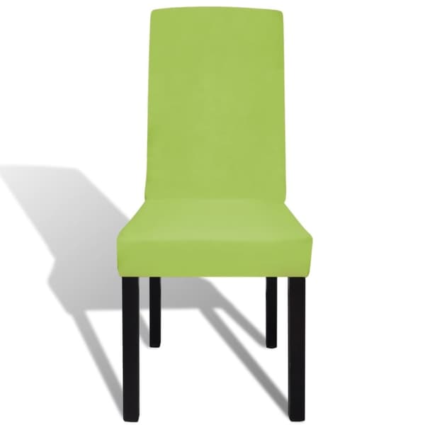 The Living Store Suora Venyvä tuolinsuoja 4 kpl Vihreä -  Suojapäälliset