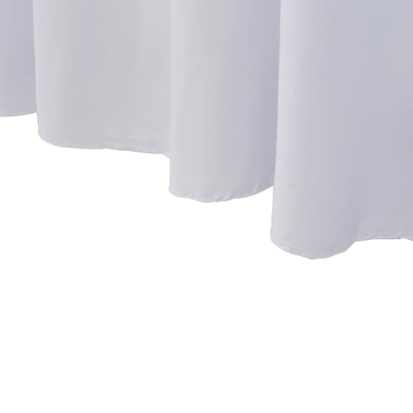 The Living Store Bordsöverdrag 2 st stretch golvlångt vit 120x60,5x74 cm -  Möbelöverdrag