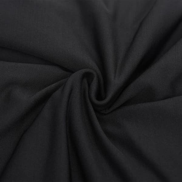 Møbelovertræk - Living elastisk 3-personers sofabetræk polyesterjersey sort