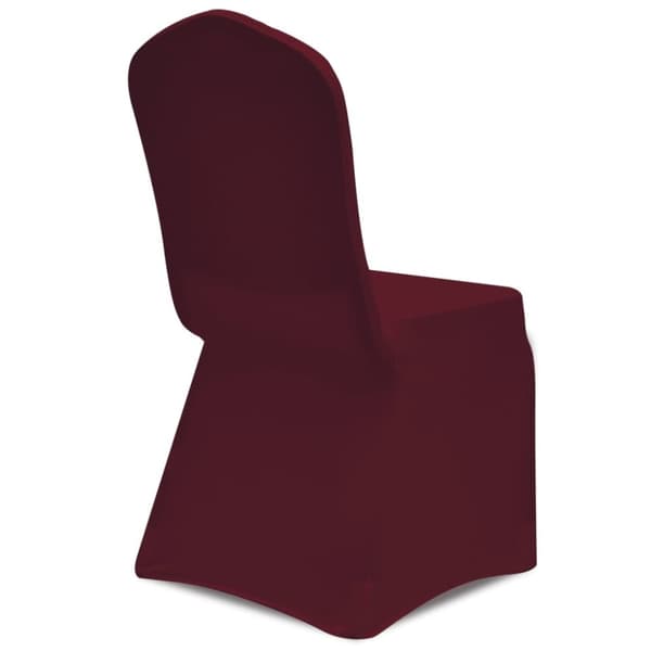 Möbelöverdrag - Stolklädsel Stretch Burgundy 6-pack