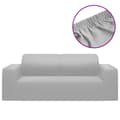 Miniatyrbillede 3 af 7: Møbelovertræk - Living elastisk 2-personers sofabetræk polyesterjersey grå