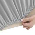 Miniatyrbillede 4 af 7: Møbelovertræk - Living elastisk 2-personers sofabetræk polyesterjersey grå