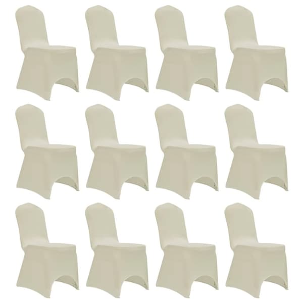 Suojapäälliset - Living Tuolinpäällinen venyvä kerma 12 kpl
