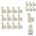 Pikkukuva 1 / 9: Suojapäälliset - Living Tuolinpäällinen venyvä kerma 12 kpl