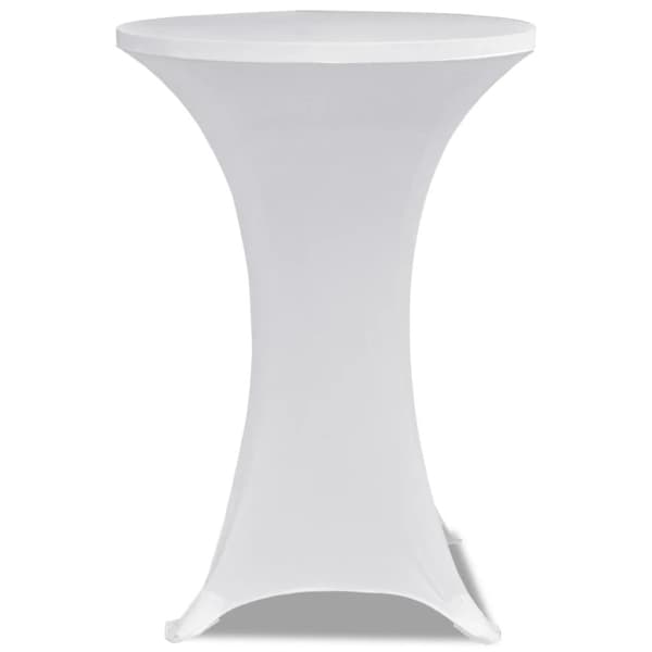 Överdrag till ståbord 2 st Ø 80 cm stretch vit - Bordsöverdrag - Bordsduk - Home & Living