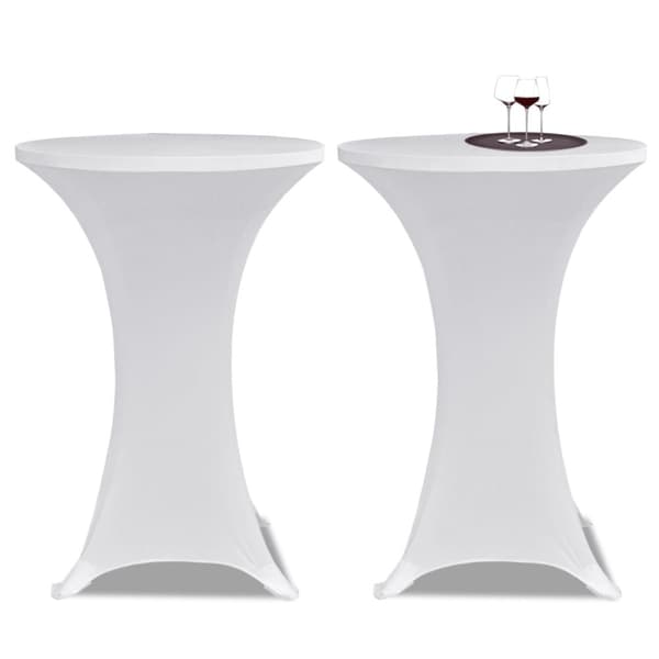 Överdrag till ståbord Ø70 cm vit stretch 4 st - Bordsöverdrag - Bordsduk - Home & Living