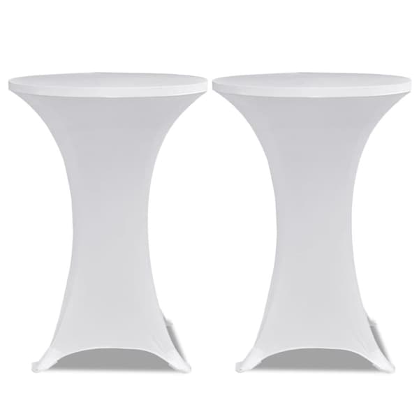 Överdrag till ståbord Ø70 cm vit stretch 4 st - Bordsöverdrag - Bordsduk - Home & Living