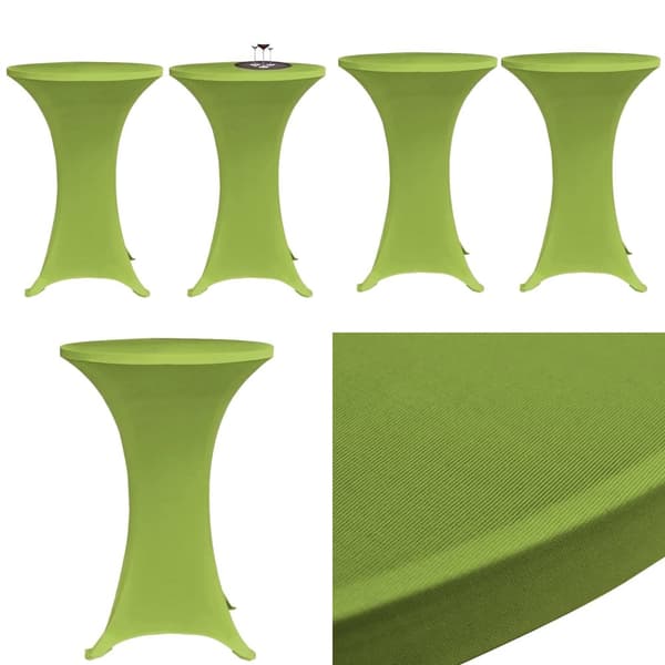 Elastiskt bordsöverdrag 2 st 70 cm grön - Bordsöverdrag - Bordsduk - Home & Living