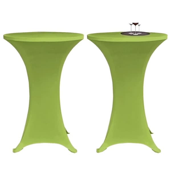 Bordovertræk i stretch 4 stk. 70 cm grøn - Bordovertræk - Borddug - Home & Living
