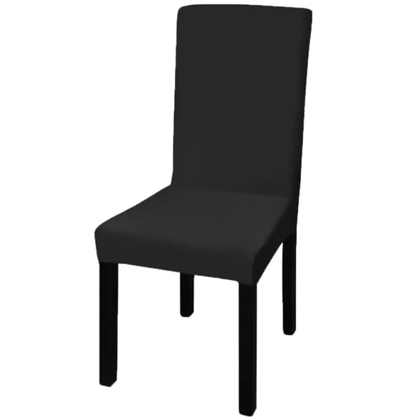 Stolsöverdrag rak modell stretch 6 st svart - Stolsöverdrag - Stolöverdrag - Home & Living