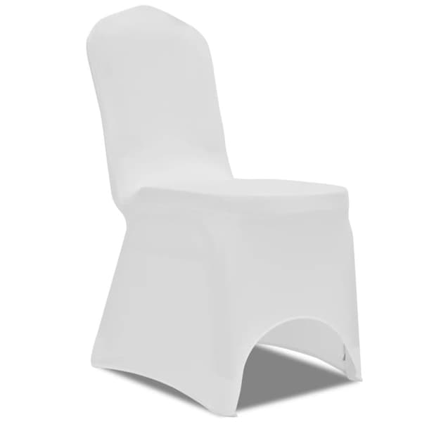 Tuolinpäällinen venyvä valkoinen 18 kpl - Tuolinsuoja - Tuolinsuojat - Home & Living