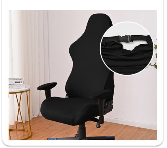 INF Strekkbart beskyttelsestrekk for gamingstol - Universell størrelse Sort INF Strekkbart beskyttelsestrekk for gamingstol - Universell størrelse Sort