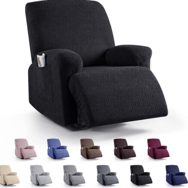 INF Stretch Sofa Recliner Cover, myk polyester enseter sofatrekk