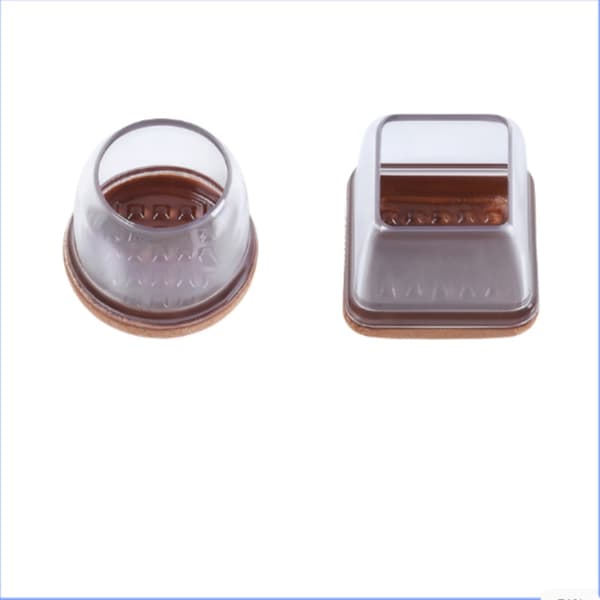 INF Genomskinliga stolbensskydd - 8-pack Square