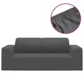 Miniatyrbild 2 av 2: Sofföverdrag 2-sits med stretch antracit polyesterjersey