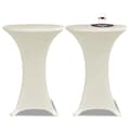 Miniatyrbild 1 av 2: Duk till ståbord Ø70 Stretch Creme 2-pack