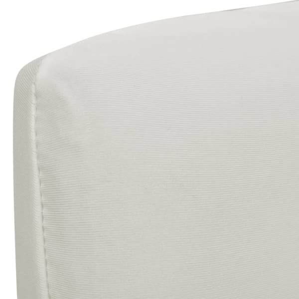 Stolsöverdrag rak modell stretch 6 st gräddvit