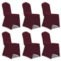 Miniatyrbild 1 av 2: Stolklädsel Stretch Burgundy 6-pack