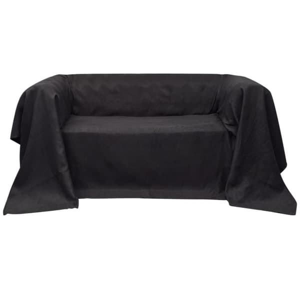Sofföverdrag micromocka 270 x 350 cm antracit