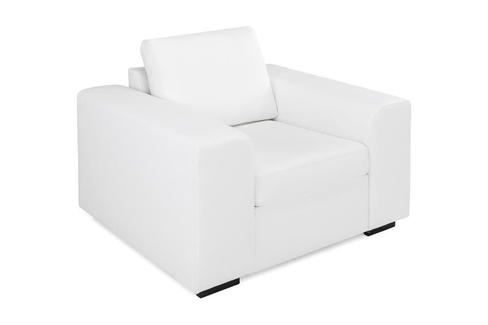 CONNECT Fåtölj Ecoläder Vit