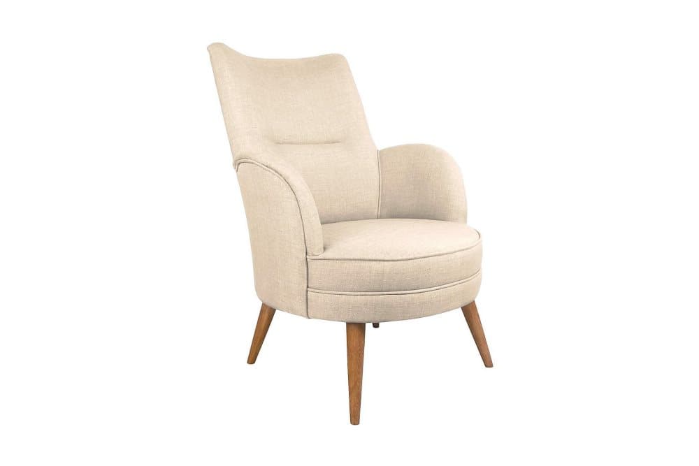OVERMILLER Fåtölj med Armstöd Beige