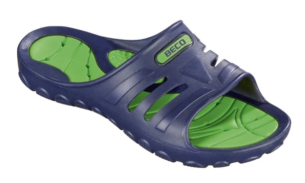 Slippers unisex BECO 90671 78 size 38 navy/green